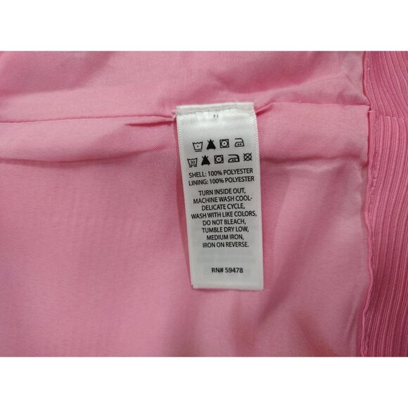 Tommy Bahama Girls Pink Bow-Accent Long Coat Jacket Size 8 Floral Lining, NWT. - Picture 4 of 7